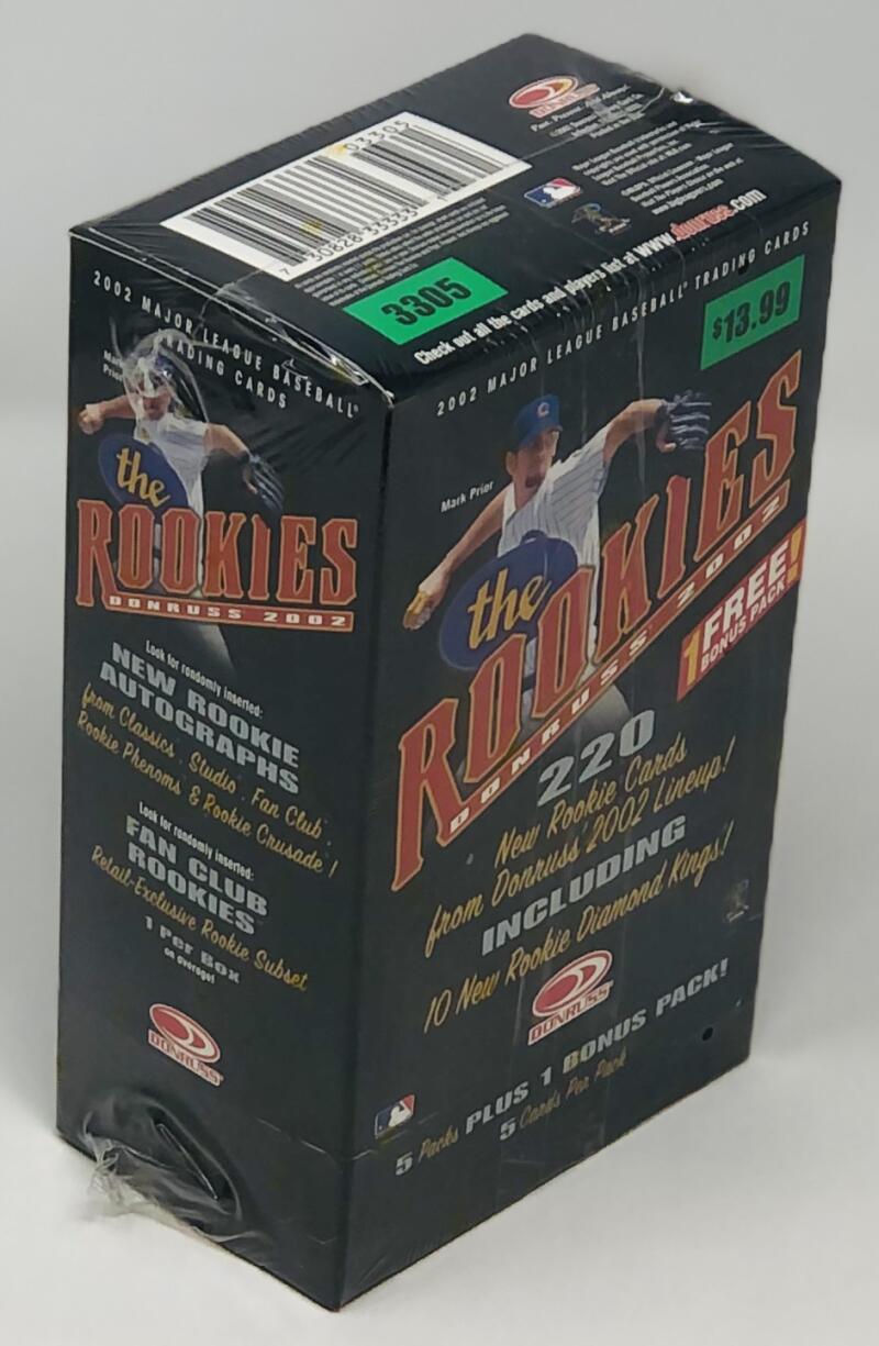 2002 Donruss The Rookies Baseball 6-Pack Blaster Box Image 1