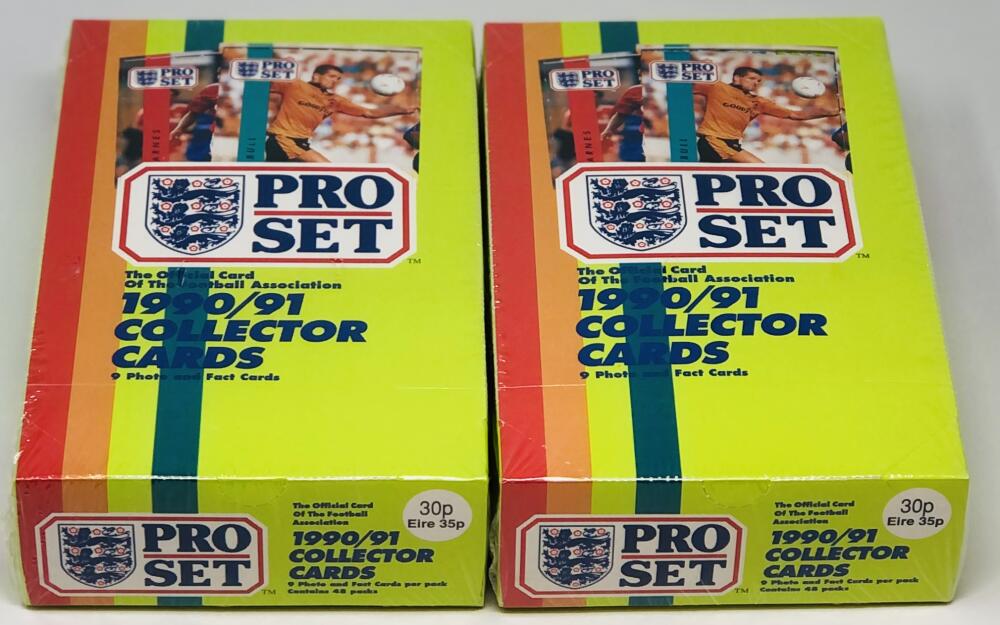 (2) 1990-91 Pro Set Soccer Box Lot Image 1