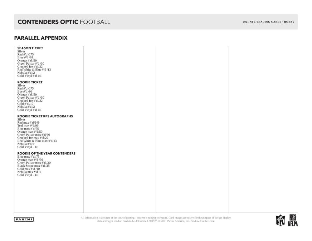 2021 Panini Contenders Optic Football Hobby Box Image 7