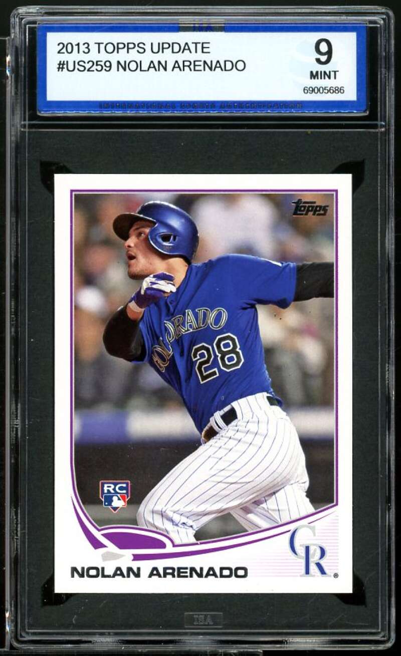 Nolan Arenado Rookie Card 2013 Topps Update #US259 ISA 9 MINT Image 1