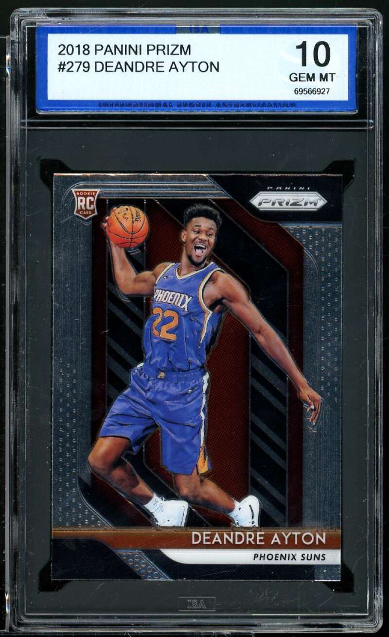 Deandre Ayton Rookie Card 2018-19 Panini Prizm #279 ISA 10 GEM MINT Image 1