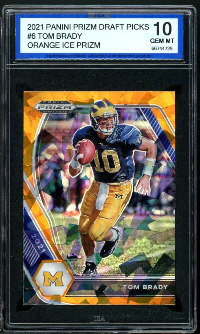 : Tom Brady Card 2004 Leaf Rookies Stars #56 PSA 10