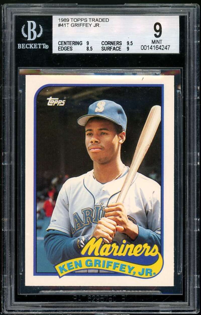 Ken Griffey Jr. Rookie Card 1989 Topps Traded #41T BGS 9 (9 9.5 8.5 9) Image 1