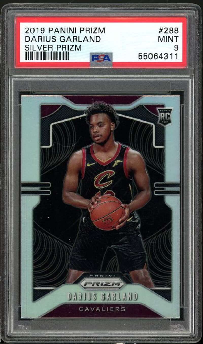 Darius Garland Rookie Card 2019-20 Panini Prizm Silver Prizm #288 PSA 9 Image 1