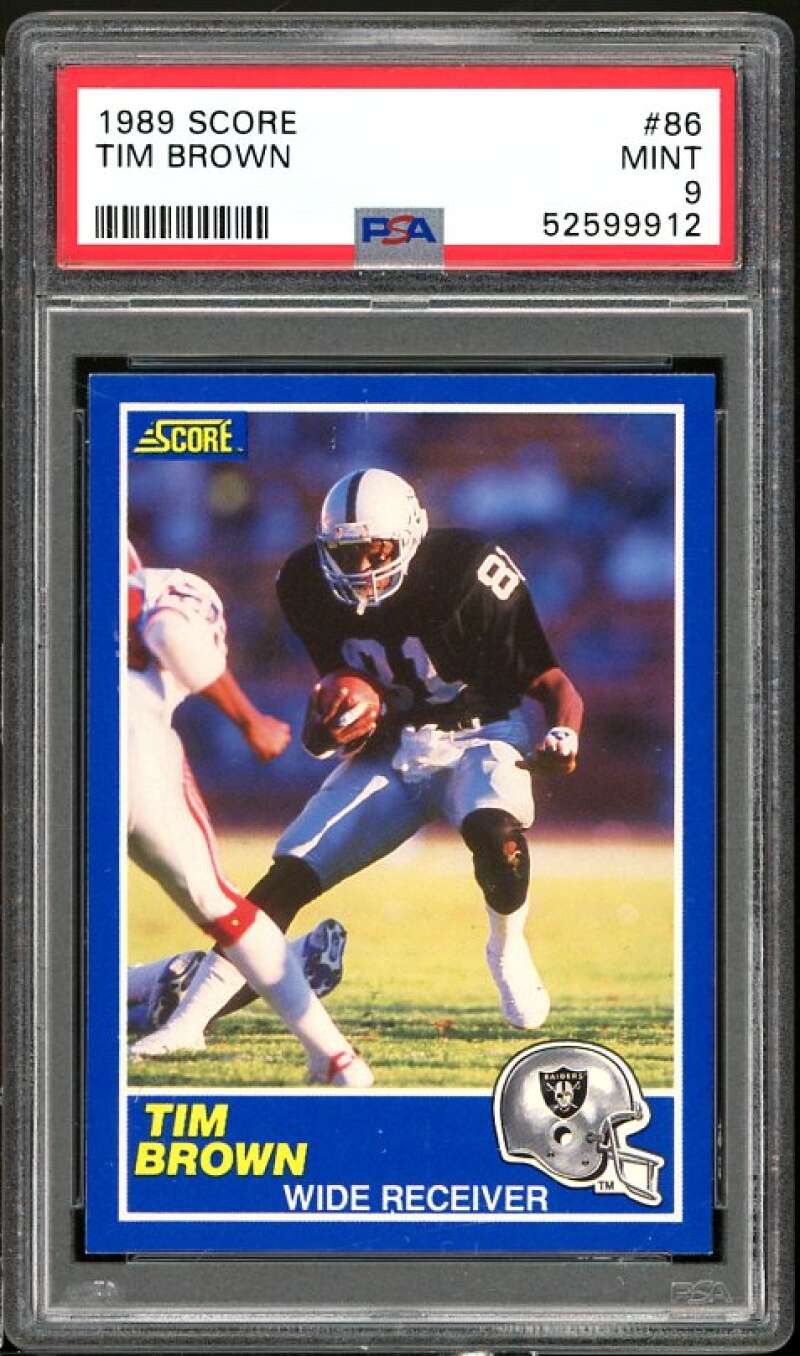 Tim Brown Rookie Card 2004 Score #230 PSA 9 Image 1