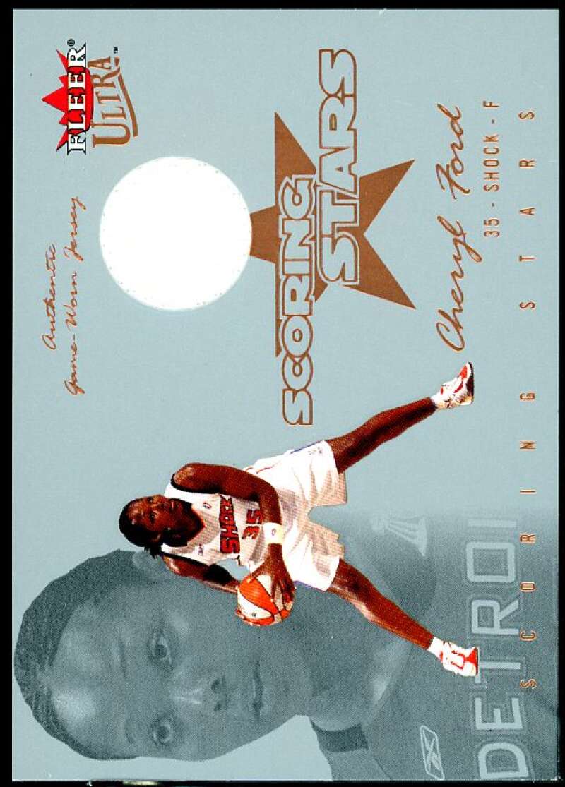 Cheryl Ford Card 2004 Ultra WNBA Scoring Stars Jerseys #8  Image 1