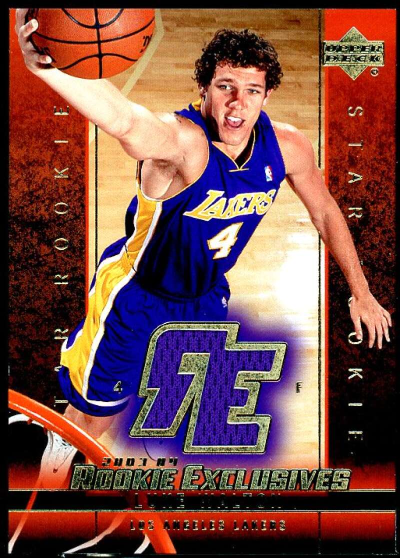 Luke Walton Card 2003-04 Upper Deck Rookie Exclusives Jerseys #J27  Image 1