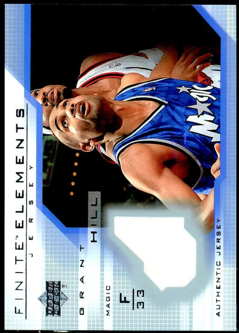 Grant Hill Card 2003-04 Upper Deck Finite Elements Jerseys #FJ8  Image 1