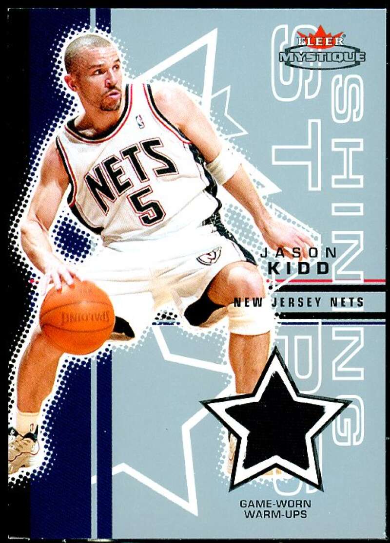 Jason Kidd Card 2003-04 Fleer Mystique Shining Stars Warmups #SSJK  Image 1