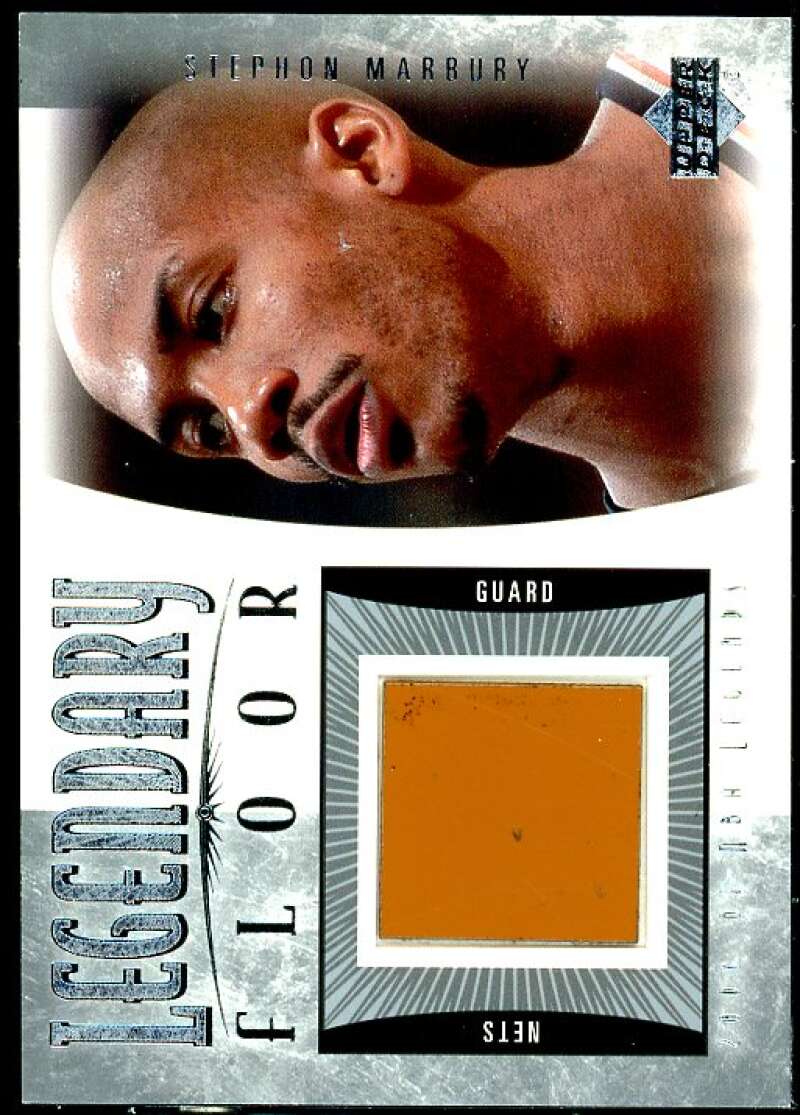 Stephon Marbury Card 2001-02 Upper Deck Legends Legendary Floor #SMF  Image 1