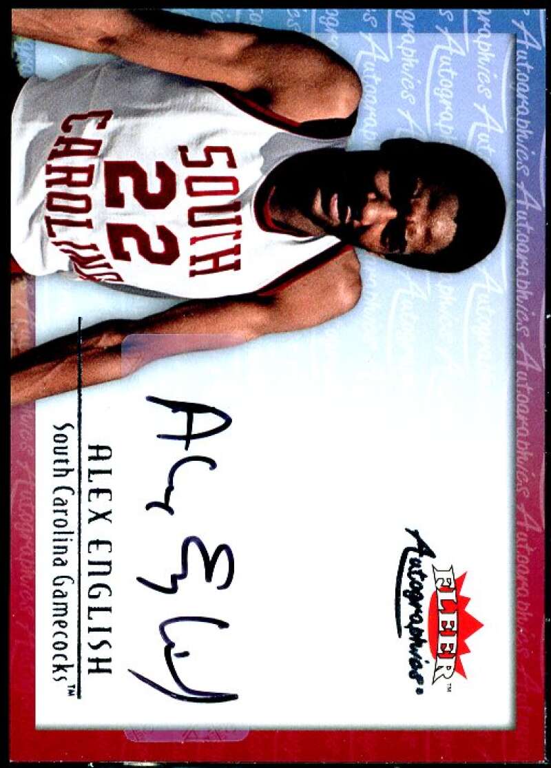 Alex English Card 2013-14 Fleer Retro '00-01 Fleer Autographics #00AUAE  Image 1