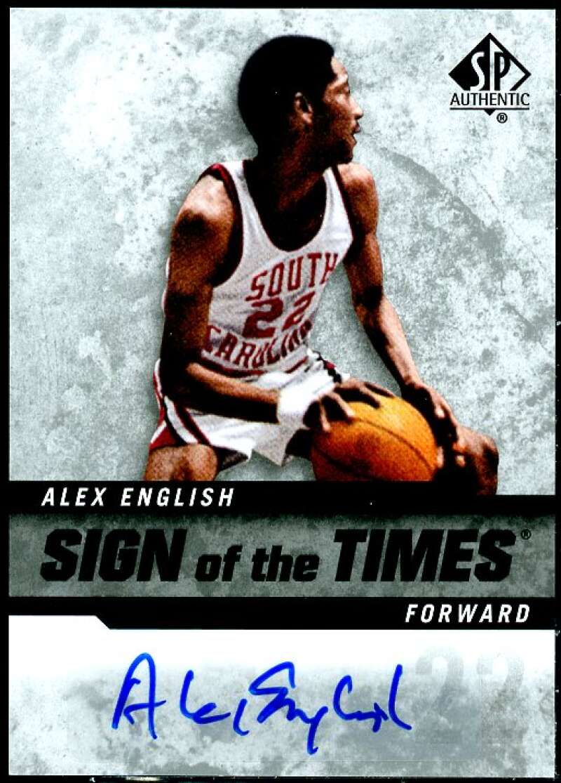 Alex English Card 2014-15 SP Authentic Sign of the Times #SOTAE  Image 1