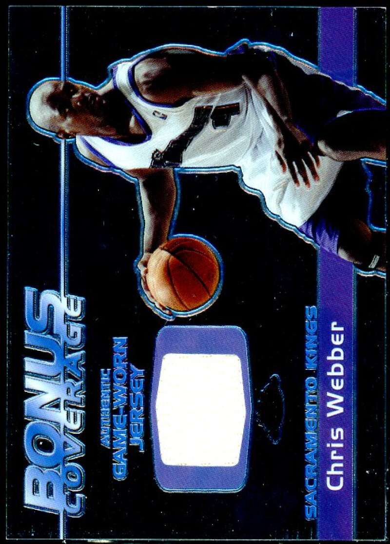 Chris Webber Card 2003-04 Topps Chrome Bonus Coverage Relics #CW  Image 1