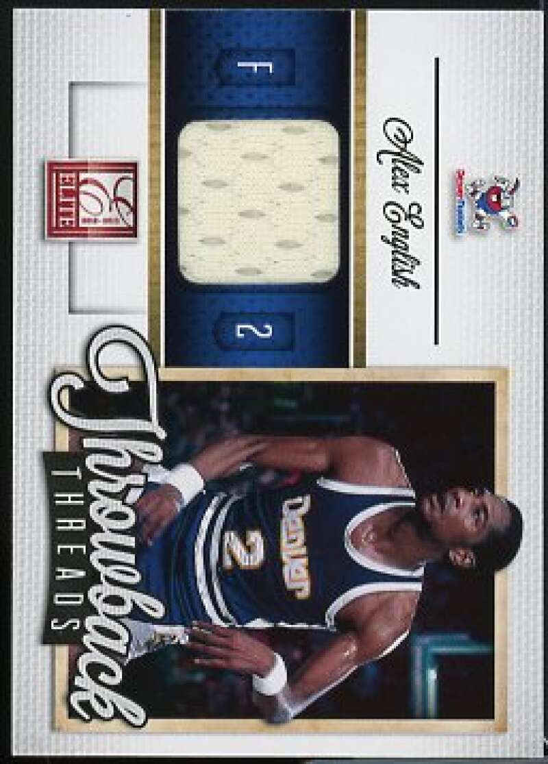 Alex English Card 2012-13 Elite Throwback Threads #9  Image 1