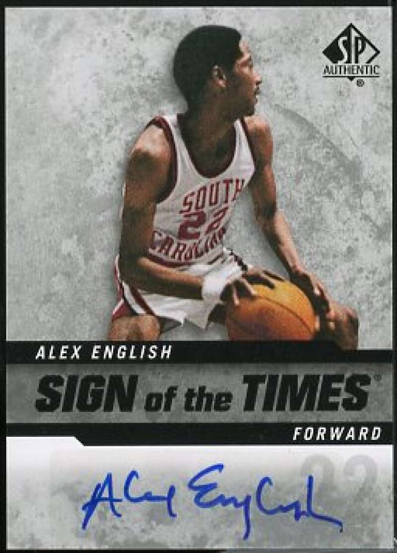 Alex English Card 2014-15 SP Authentic Sign of the Times #SOTAE  Image 1