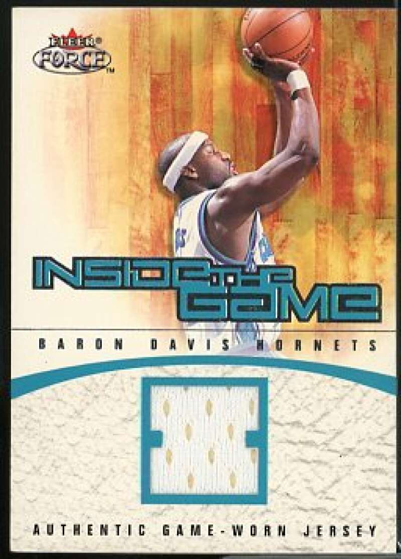 Baron Davis Card 2001-02 Fleer Force Inside the Game Jerseys #10  Image 1