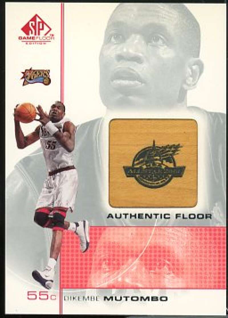 Dikembe Mutombo Card 2000-01 SP Game Floor Authentic Floor #MT  Image 1