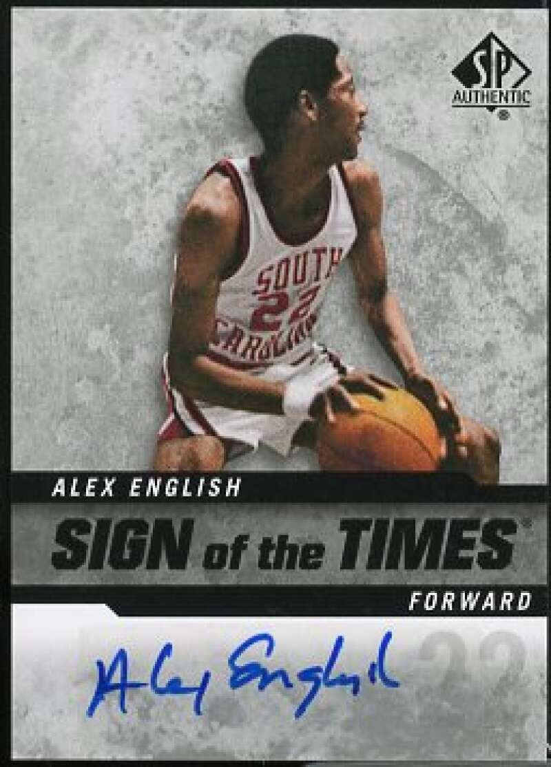 Alex English Card 2014-15 SP Authentic Sign of the Times #SOTAE  Image 1