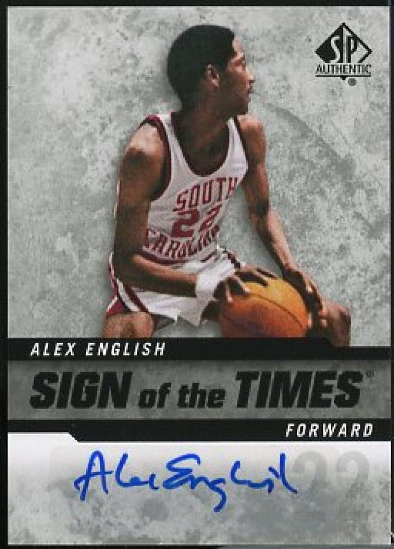 Alex English Card 2014-15 SP Authentic Sign of the Times #SOTAE  Image 1