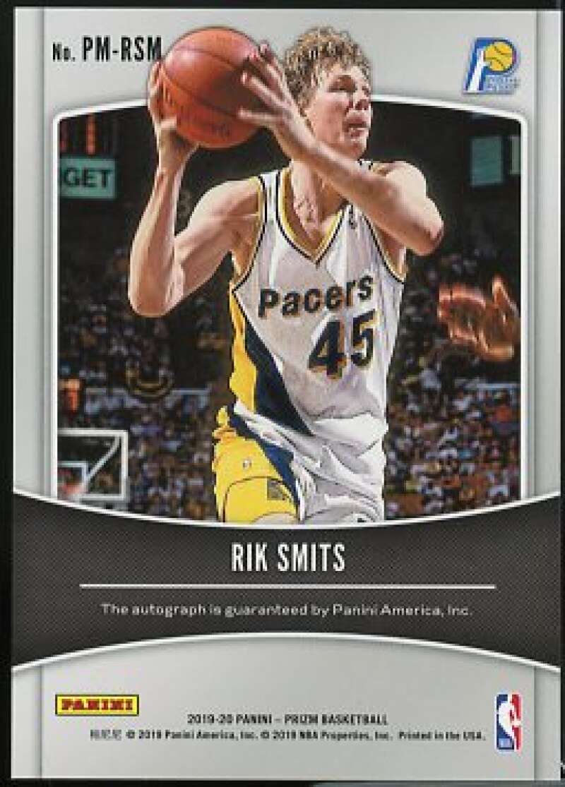 Rik Smits Card 2019-20 Panini Prizm Penmanship #36  Image 2