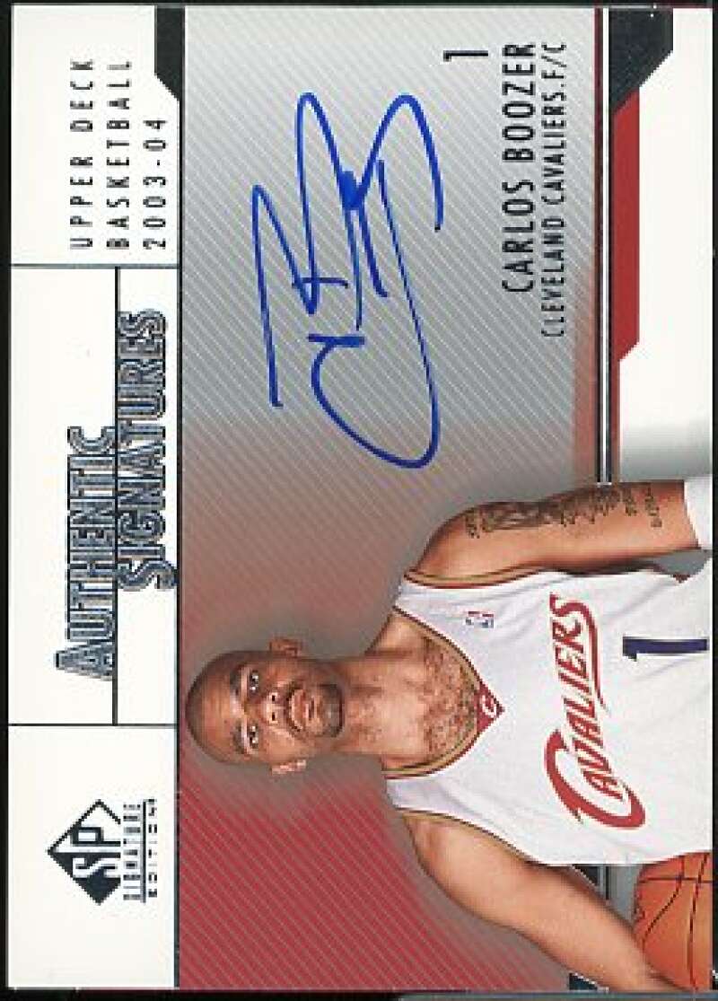 Carlos Boozer Card 2004-05 SP Authentic Signatures #BO  Image 1