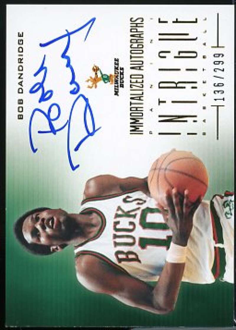 Bob Dandridge Card 2012-13 Panini Intrigue Immortalized Autographs #51  Image 1