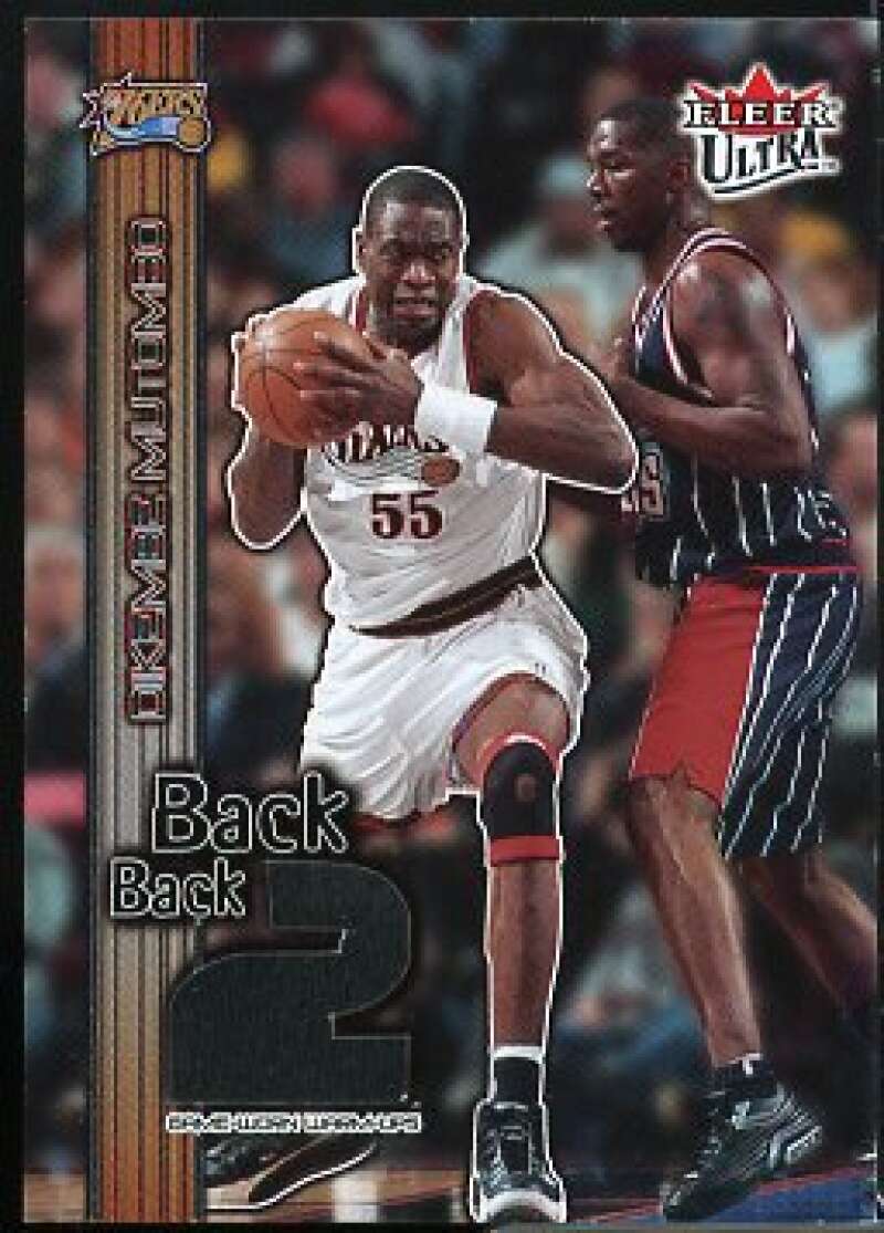 Dikembe Mutombo Card 2002-03 Ultra Back 2 Back Game Used #11  Image 1