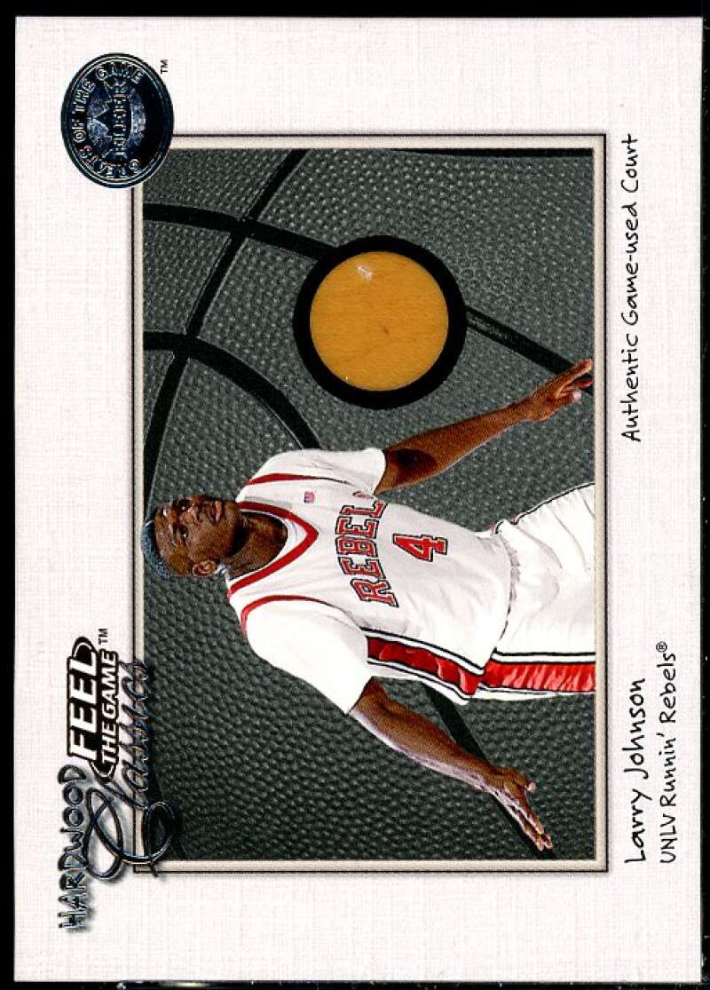 Larry Johnson Card 2001 Greats of the Game Feel the Game Hardwood Classics #8  Image 1