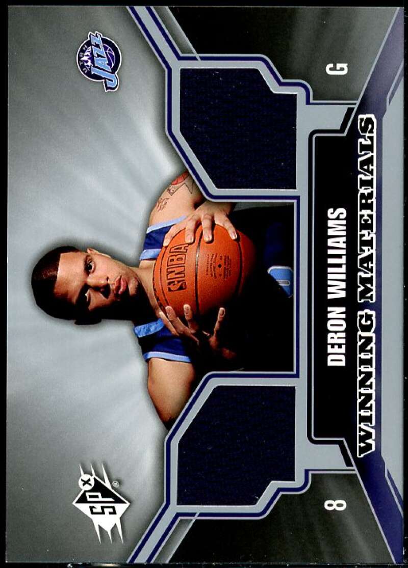 Deron Williams Card 2005-06 SPx Winning Materials #DE  Image 1