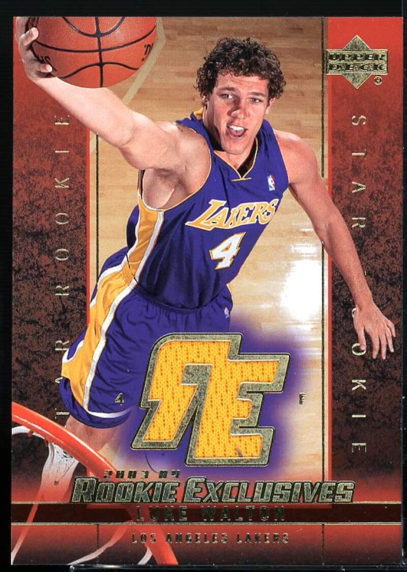 Luke Walton Card 2003-04 Upper Deck Rookie Exclusives Jerseys #J27  Image 1