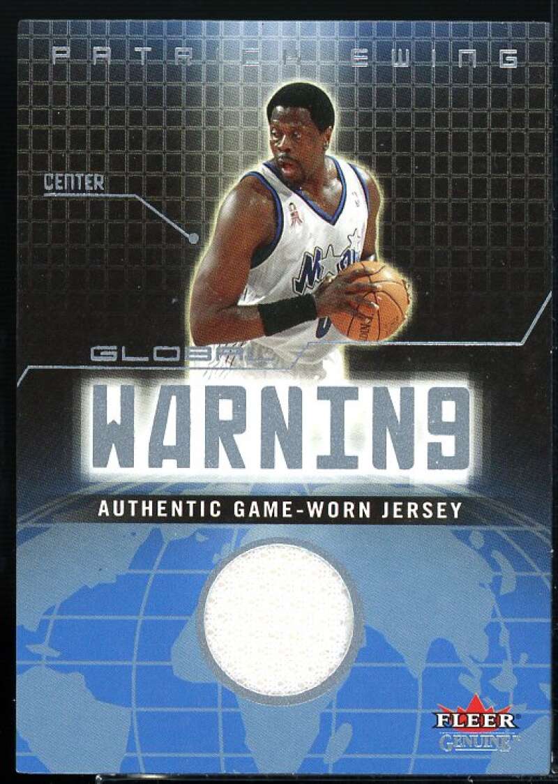 Patrick Ewing Card 2002-03 Fleer Genuine Global Warning Jersey #3  Image 1