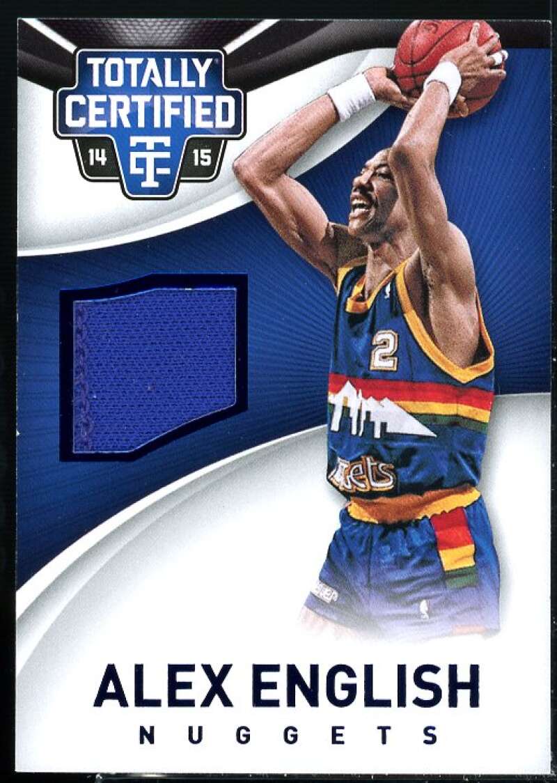 Alex English Card 2014-15 Totally Certified Jerseys Blue #2  Image 1