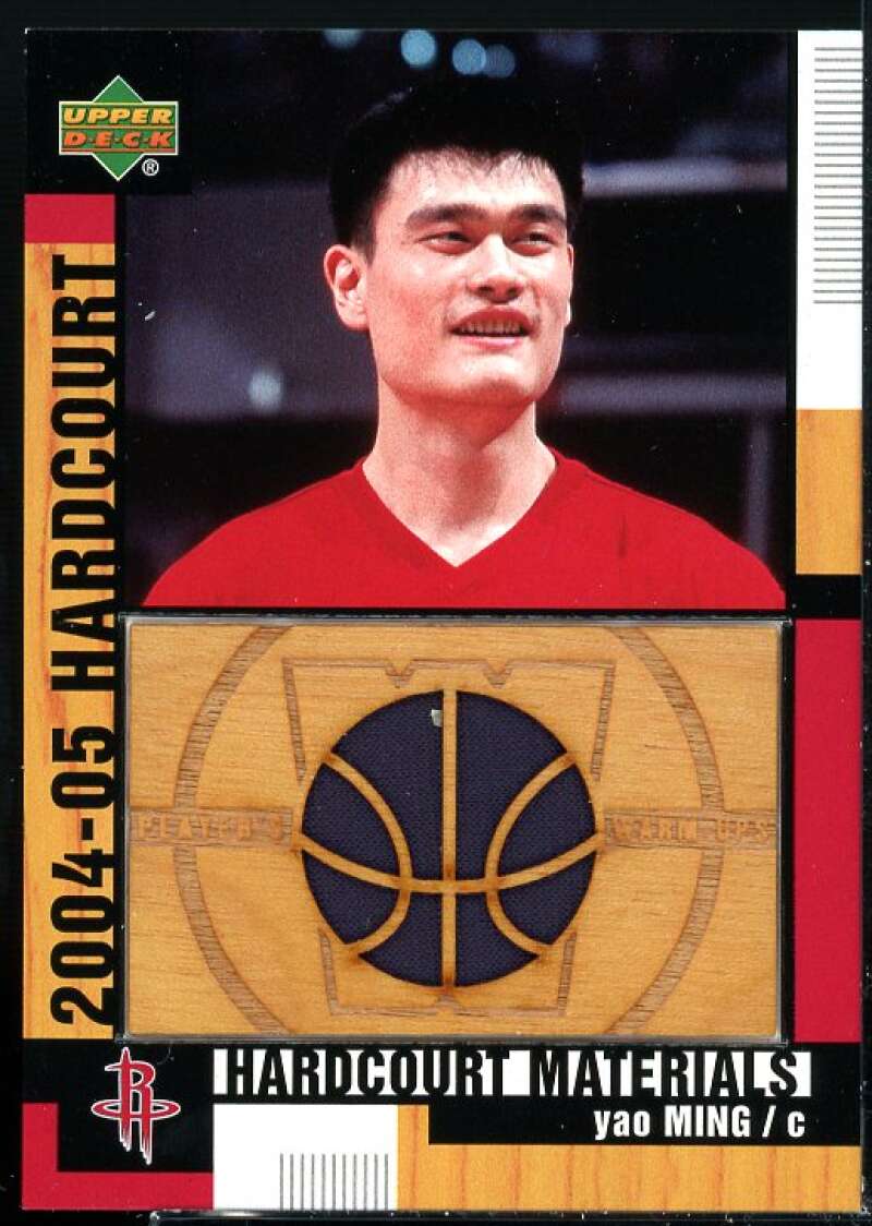 Yao Ming Card 2004-05 Upper Deck Hardcourt Materials Combo #YM  Image 1