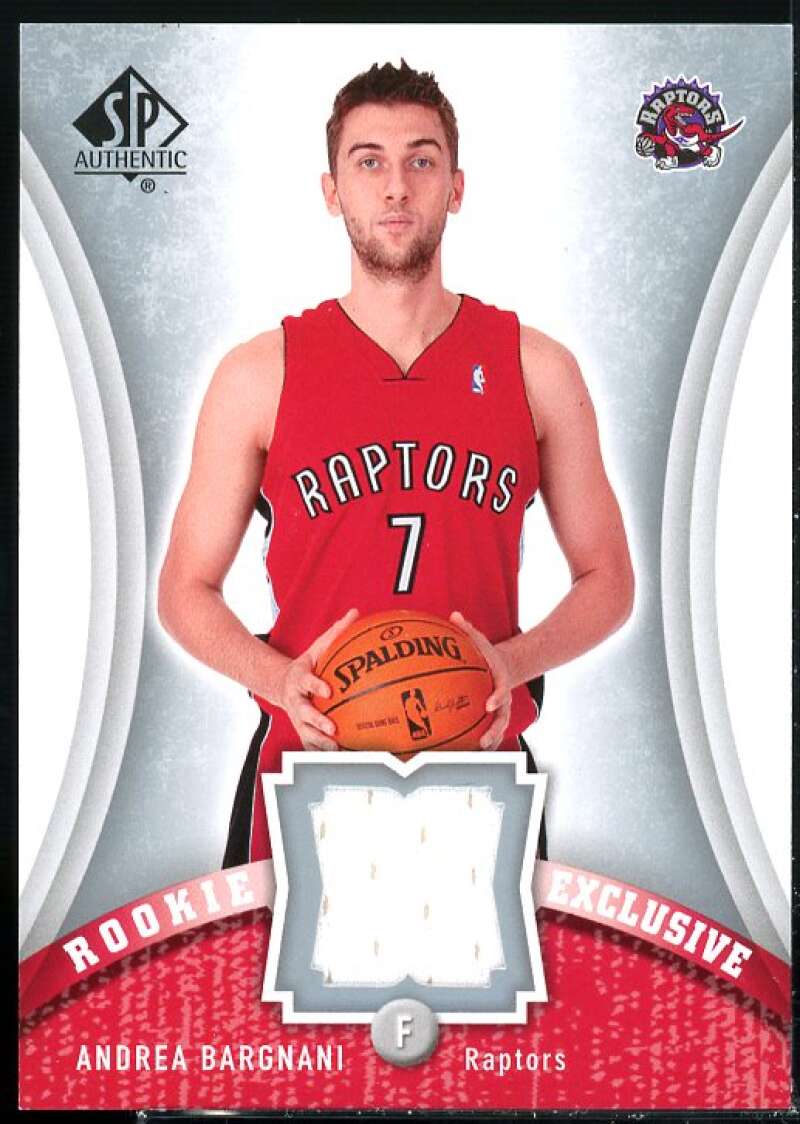 Andrea Bargnani Card 2006-07 SP Authentic Rookie Exclusives Jerseys #AB  Image 1