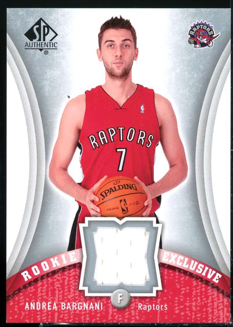 Andrea Bargnani Card 2006-07 SP Authentic Rookie Exclusives Jerseys #AB  Image 1