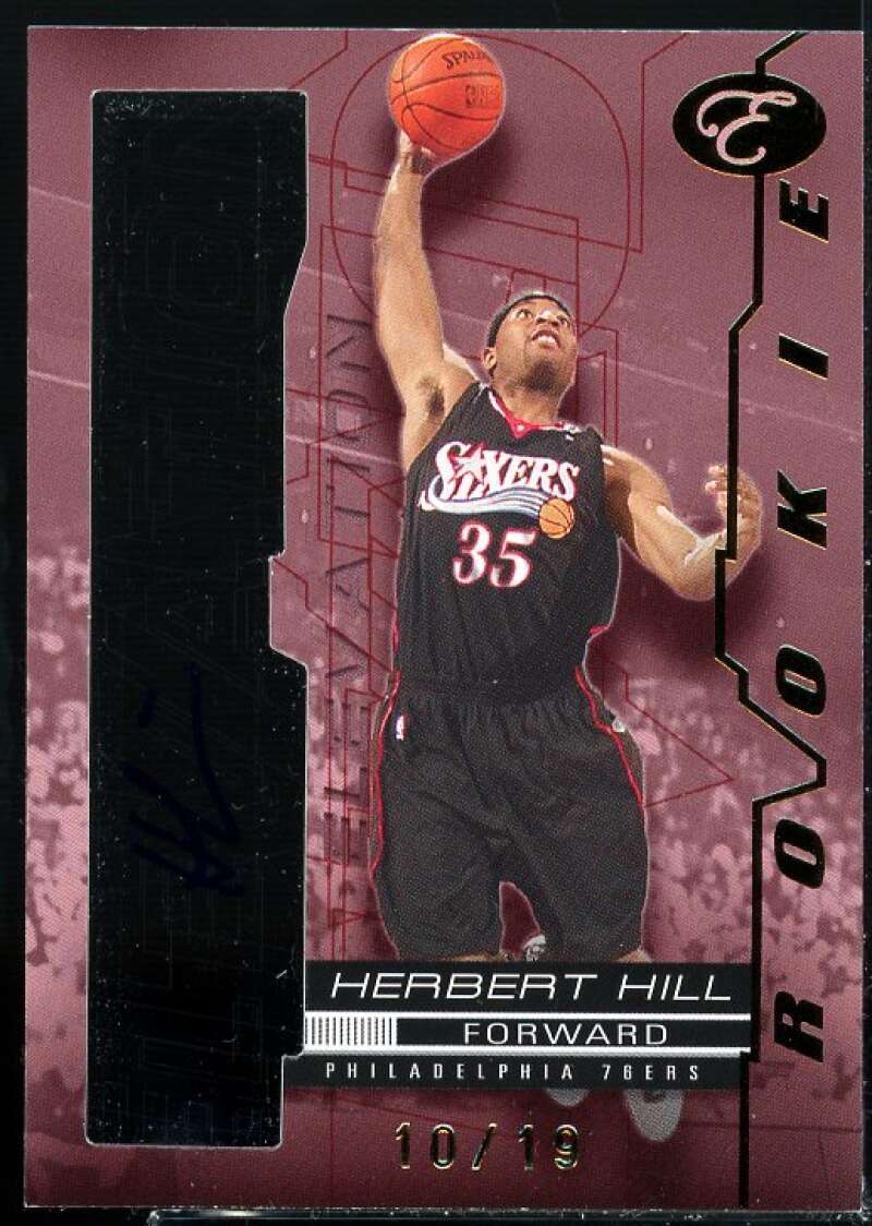 Herbert Hill Card 2007-08 Bowman Elevation Rookie Writings Red #RWHH  Image 1