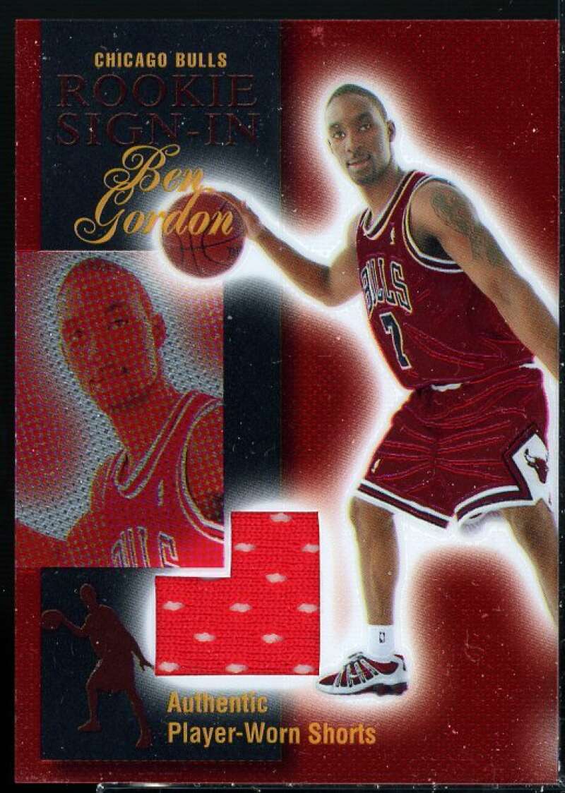 Ben Gordon Card 2004-05 Topps Pristine Rookie Sign In #BG  Image 1