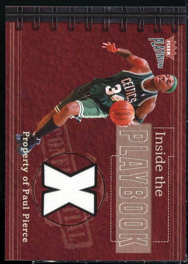 Paul Pierce Card 2002-03 Fleer Platinum Inside the Playbook Game Used #PP  Image 1