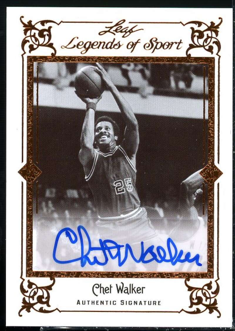 Chet Walker Card 2012 Leaf Legends of Sport #BACW1  Image 1