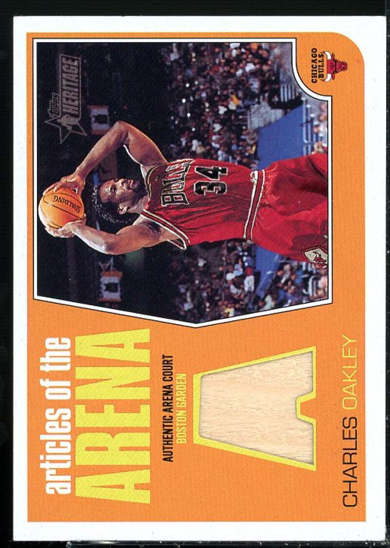 Charles Oakley Card 2001-02 Topps Heritage Articles of the Arena Relics #17  Image 1