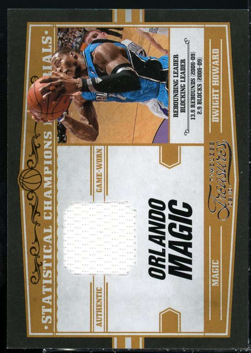 Dwight Howard 2009-10 Timeless Treasures Statistical Champions Materials #3  Image 1