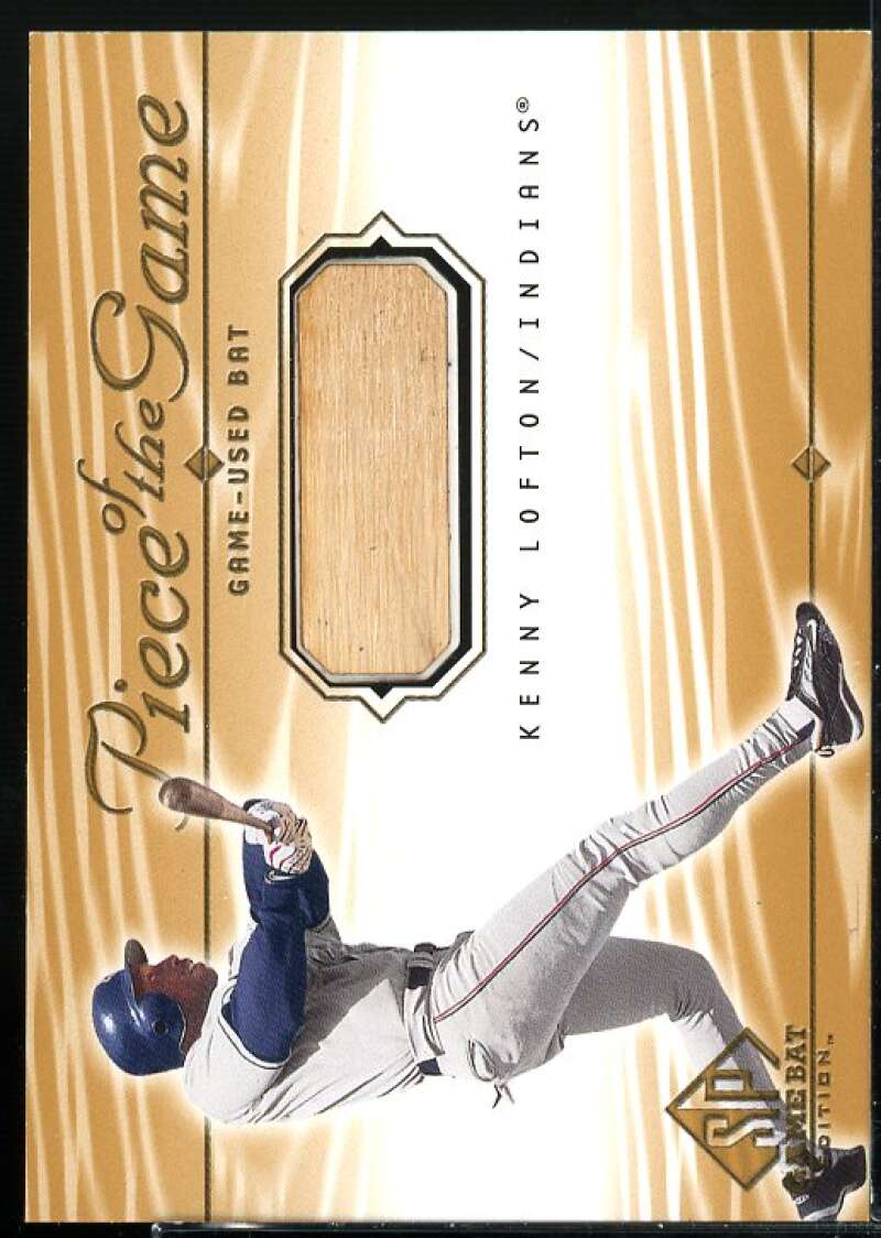 Kenny Lofton Card 2001 SP Game Bat Edition Piece of the Game #KL  Image 1