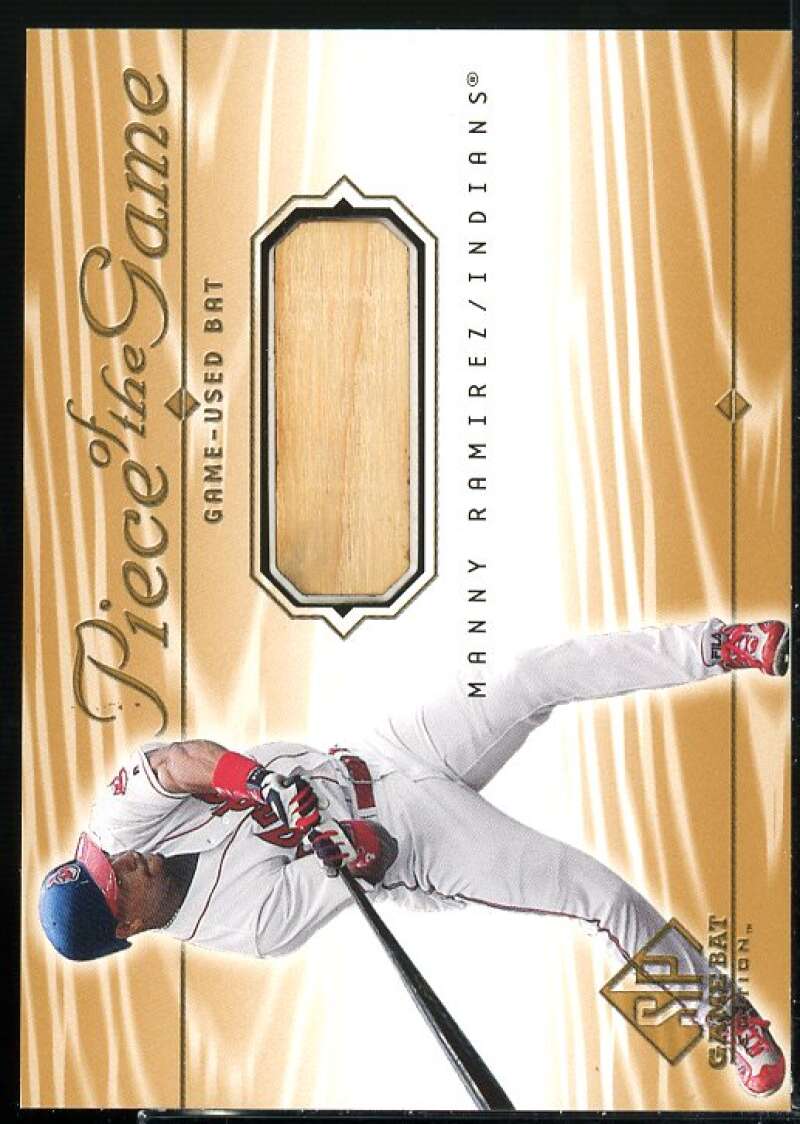 Manny Ramirez Card 2001 SP Game Bat Edition Piece of the Game #MR  Image 1