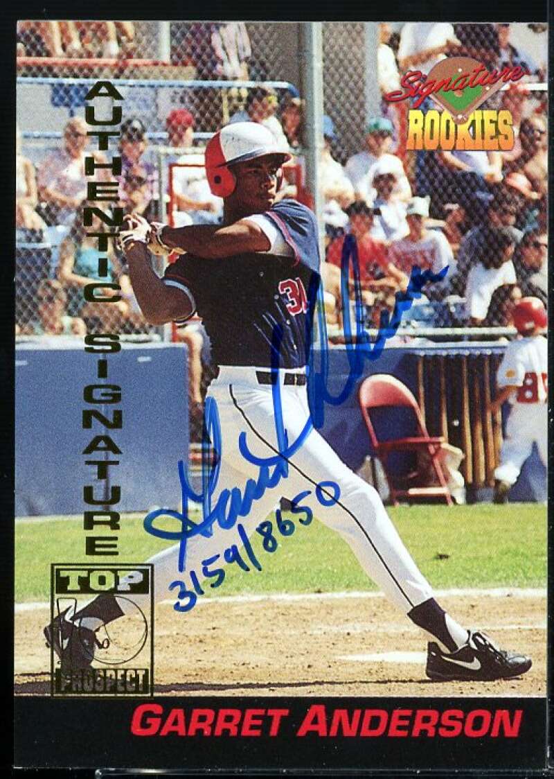 Garret Anderson Card 1994 Signature Rookies Signatures #5  Image 1