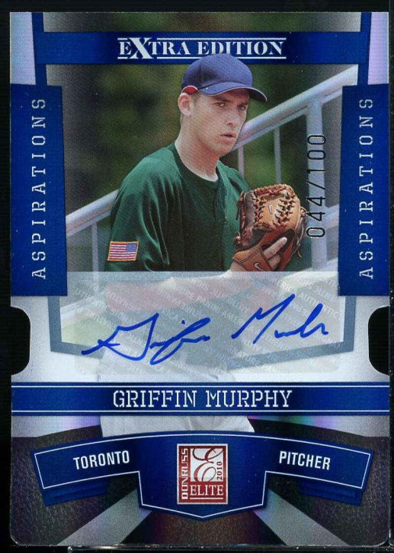 Griffin Murphy Card 2010 Donruss Elite Extra Edition Signature Aspirations #56  Image 1