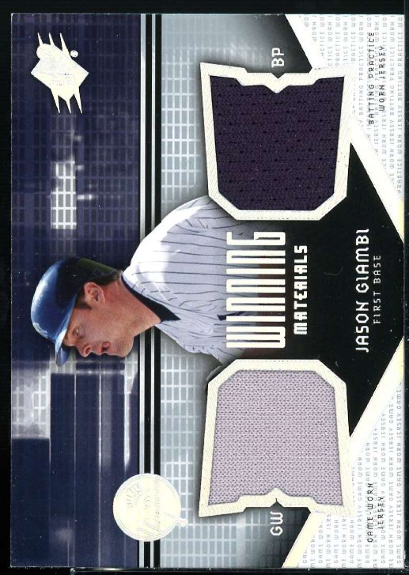 Jason Giambi Card 2004 SPx Winning Materials Dual Jersey #JG  Image 1