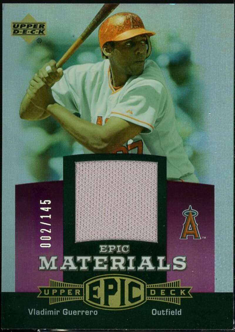 Vladimir Guerrero Card 2006 Upper Deck Epic Materials Dark Purple #VG2  Image 1