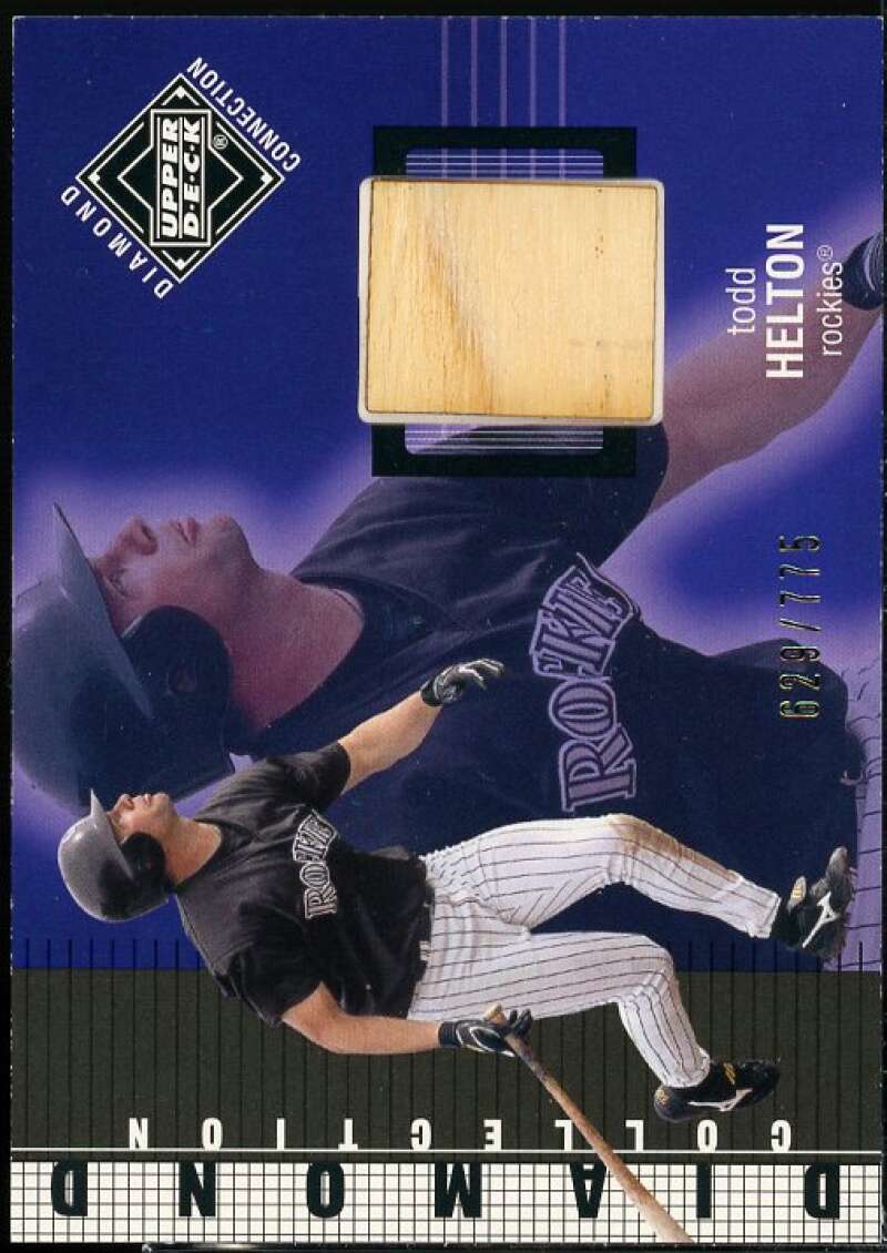 Todd Helton Card 2002 Upper Deck Diamond Connection #420  Image 1