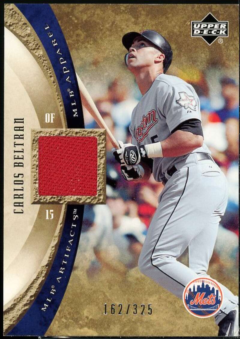 Carlos Beltran Card 2005 Artifacts MLB Apparel #CB  Image 1