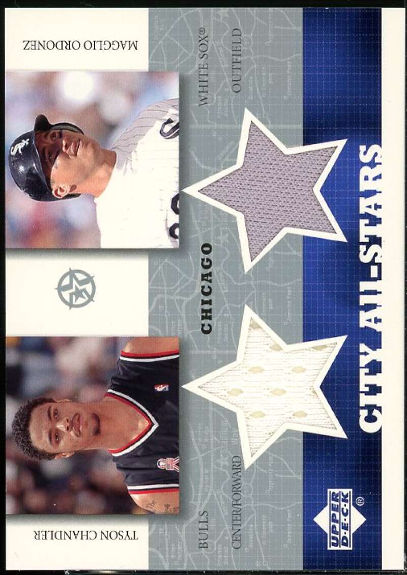 Tyson Chandler Magglio Ordonez 2002-03 UD SuperStar City All-Stars Jersey #TCMO  Image 1